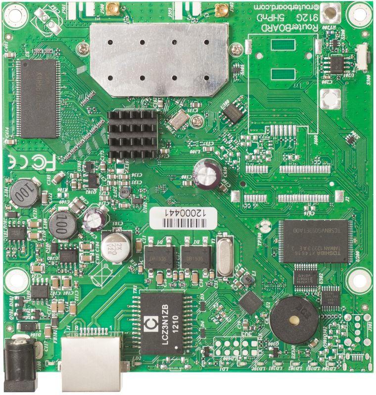 MIKROTIK placa de baza CPE RB911G-5HPACD, Procesor: 720Mhz, Dimansiuni:105x105mm, 128 MB RAM, stocare: 128 MB NAND, POE-in pasiv, Banda 5Ghz 867 Mbit/s, Standarde wireless: 802.11a/n/ac, Tehnologie: Wi-Fi 5, Port retea; 1 x 10/100/1000,