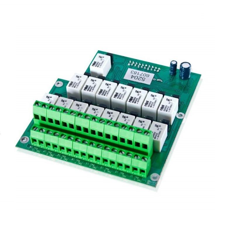 Extension module for FS5200, 5204:- 16 relay outputs;- CE, EN54 approved.