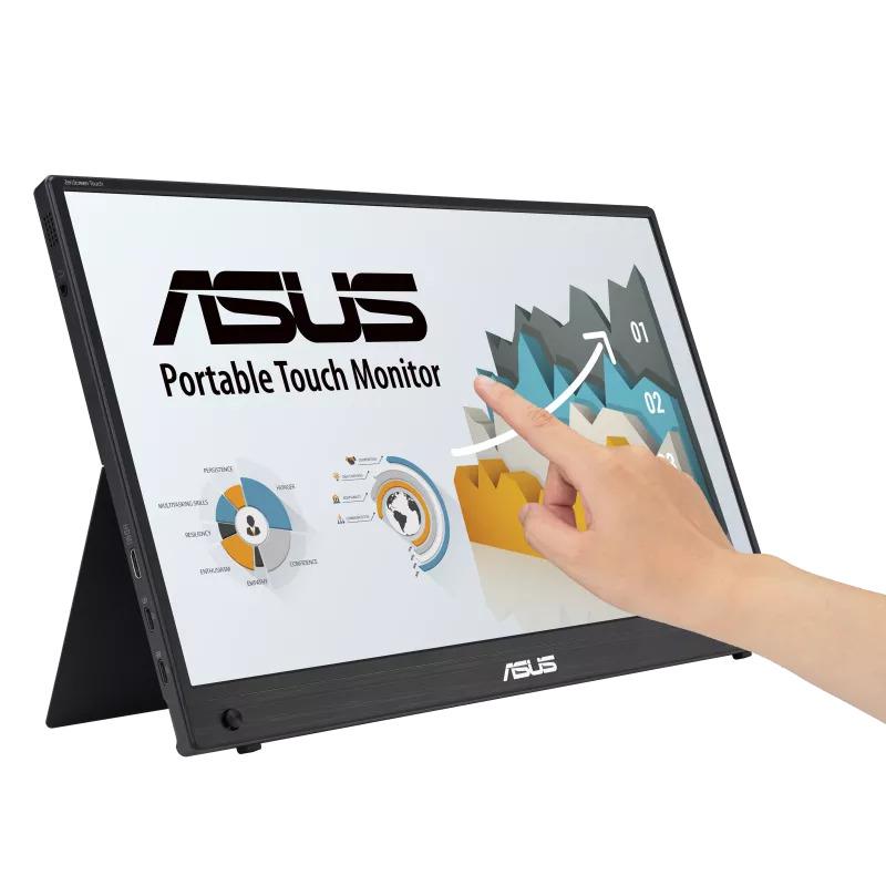 MONITOR TOUCH MB16AHT 15.6 inch, Panel Type: IPS, Resolution: 1920x1080, Aspect Ratio: 16:9,  Refresh Rate:60Hz, Response time GtG: 5 ms, Brightness: 250 cd/m², Contrast (static): 700:1, Viewing angle: 170/170, Colours:262k , 2W speakers, Adjustability: Tilt: 15 - 35 °, Connectivity: x1