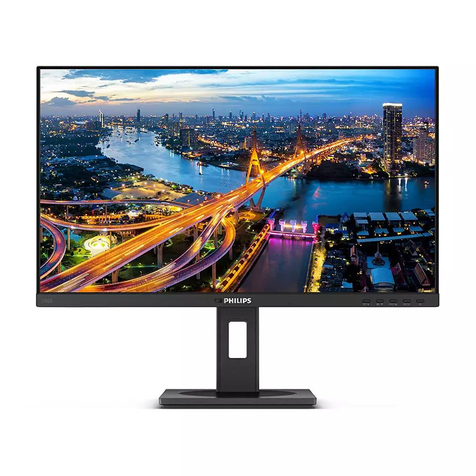 MONITOR Philips 246B1 23.8 inch, Panel Type: IPS, Backlight: WLED ,Resolution: 2560 x 1440, Aspect Ratio: 16:9, Refresh Rate:75Hz,Response time GtG: 4 ms, Brightness: 250 cd/m², Contrast (static):1000:1, Contrast (dynamic): 50M:1, Viewing angle: 178/178, Color Gamut(NTSC/sRGB/Adobe RGB/DCI-P3)