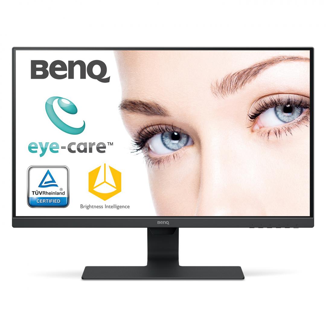 MONITOR BENQ GW2780 27 inch, Panel Type: IPS, Backlight: LED backlight ,Resolution: 1920x1080, Aspect Ratio: 16:9, Refresh Rate:60Hz, Responsetime GtG: 5ms(GtG), Brightness: 250 cd/m², Contrast (dynamic): 20M:1,Viewing angle: 178°/178°, Color Gamut (NTSC/sRGB/Adobe RGB/DCI-P3): 72%NTSC, Colours