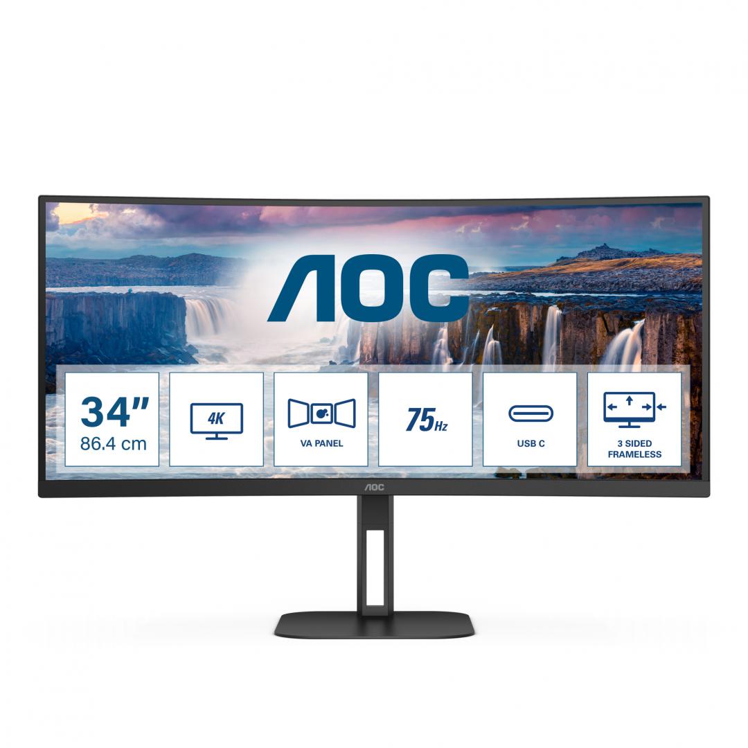 Monitor AOC 34" CU34V5C/BK