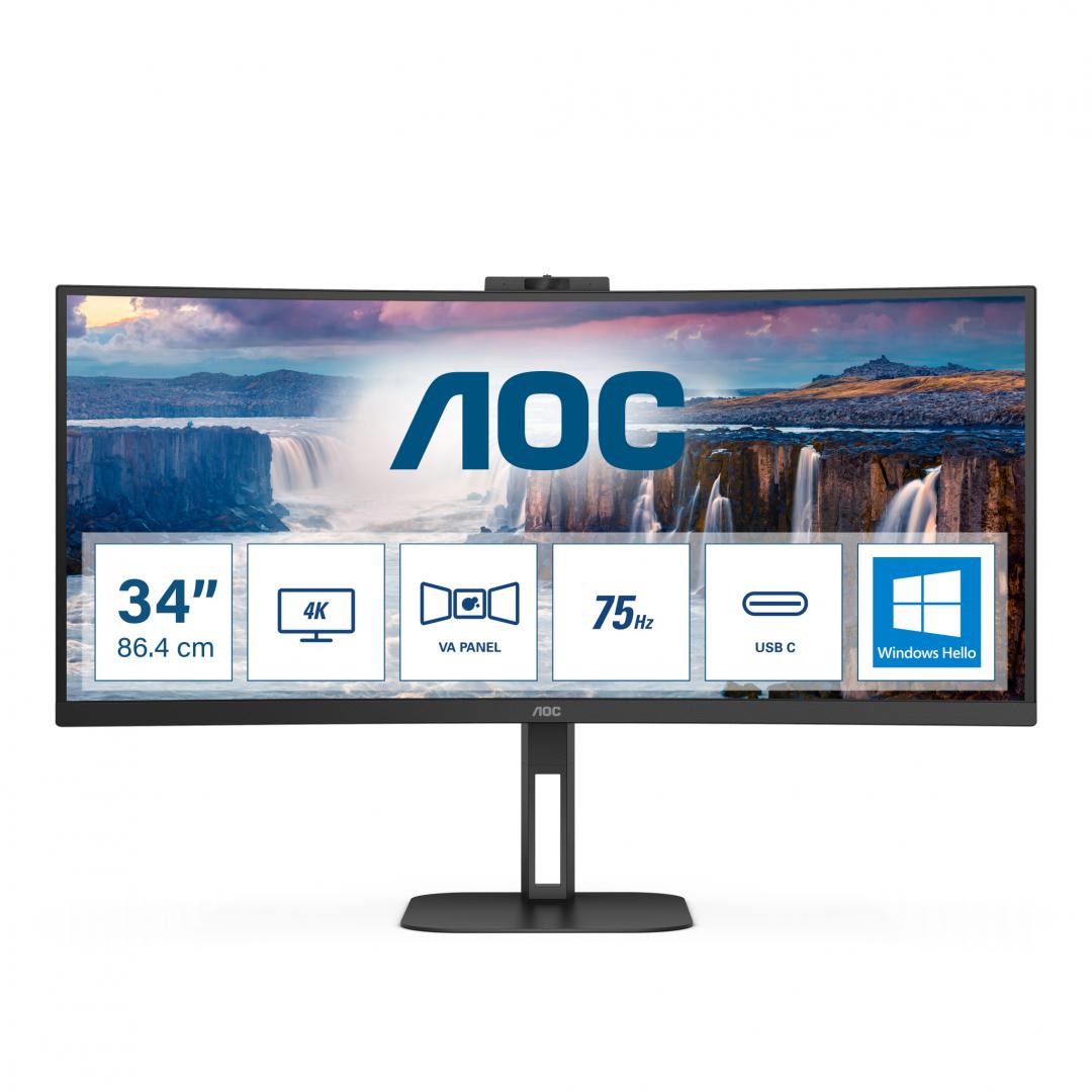 Monitor AOC 34" CU34V5CW/BK