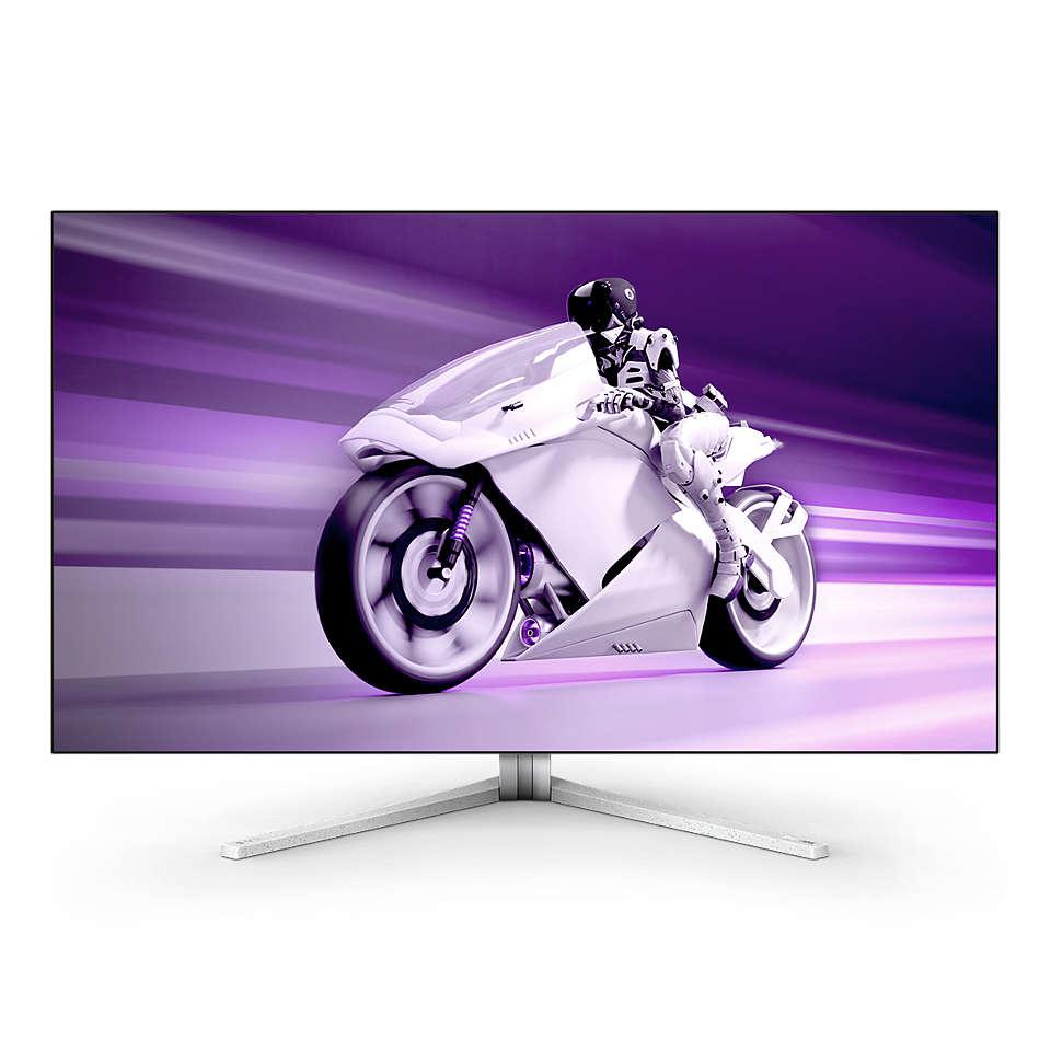 MONITOR Philips 42M2N8900 41.5 inch, Panel Type: OLED, Resolution:3840x2160, Aspect Ratio: 16:9, Refresh Rate:138Hz, Response time GtG:0.1 ms, Brightness: 450 cd/m², Contrast (static): 1.5M:1, Contrast(dynamic): Mega Infinity DCR, Viewing angle: 178/178, Color Gam ut(NTSC/sRGB/Adobe RGB/DCI-P3)