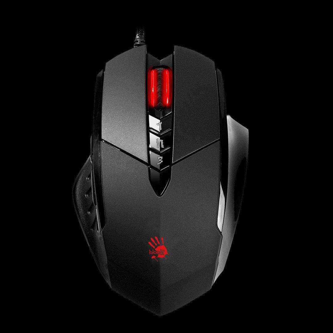 Mouse A4tech Bloody V7M, gaming, cu fir, USB, 3200 dpi, negru,