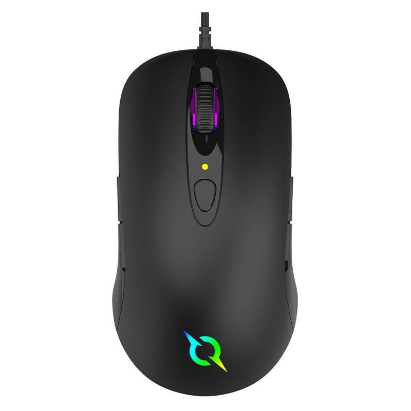 Mouse AQIRYS Orion, cu fir, 10 butoane, interfata USB 2.0