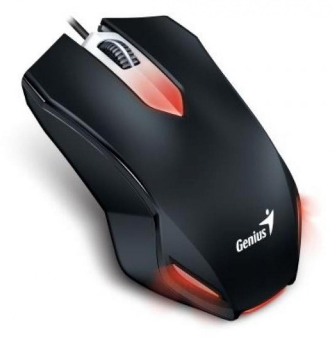 MOUSE GENIUS X-G200, gaming, cu fir, USB, optic, 1000 dpi, butoane/scroll 3/1, negru