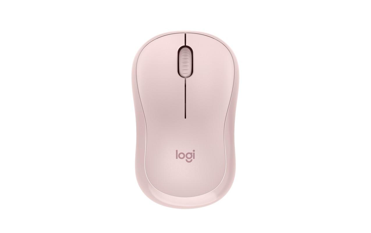 Mouse Logitech MK240 Silent Wireless, optic, interfata Bluetooth, rezolutie 1000 DPI, rose