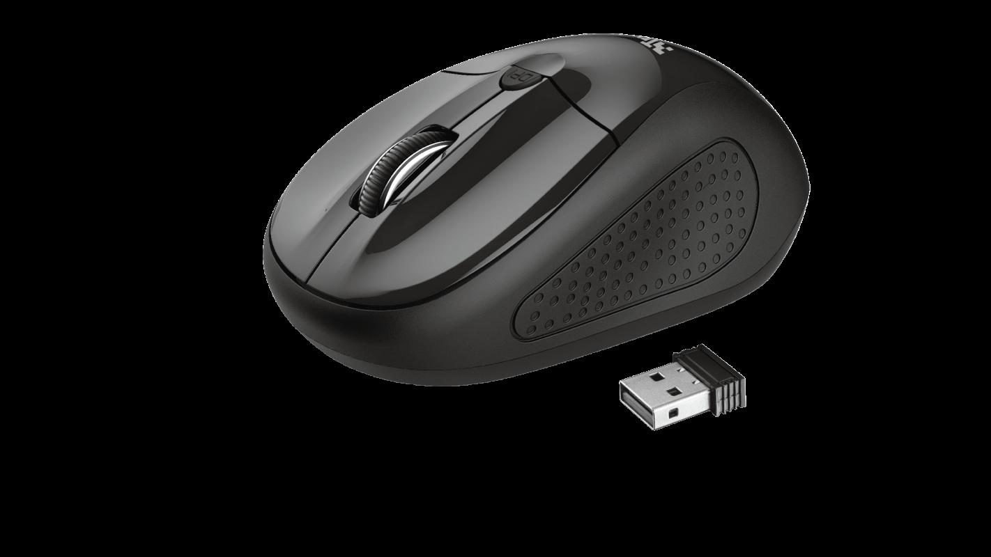 Mouse Trust Primo, Wireless, black