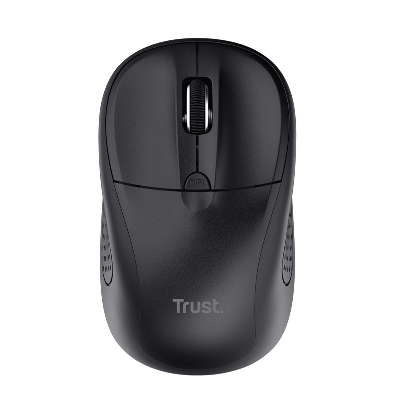 Mouse Trust cu Bluetooth, ambidextru, 3 butoane (neprogramabile), DPI ajustabil (max. 1600), functioneaza cu 2 baterii AAA (incluse in pachet), negru