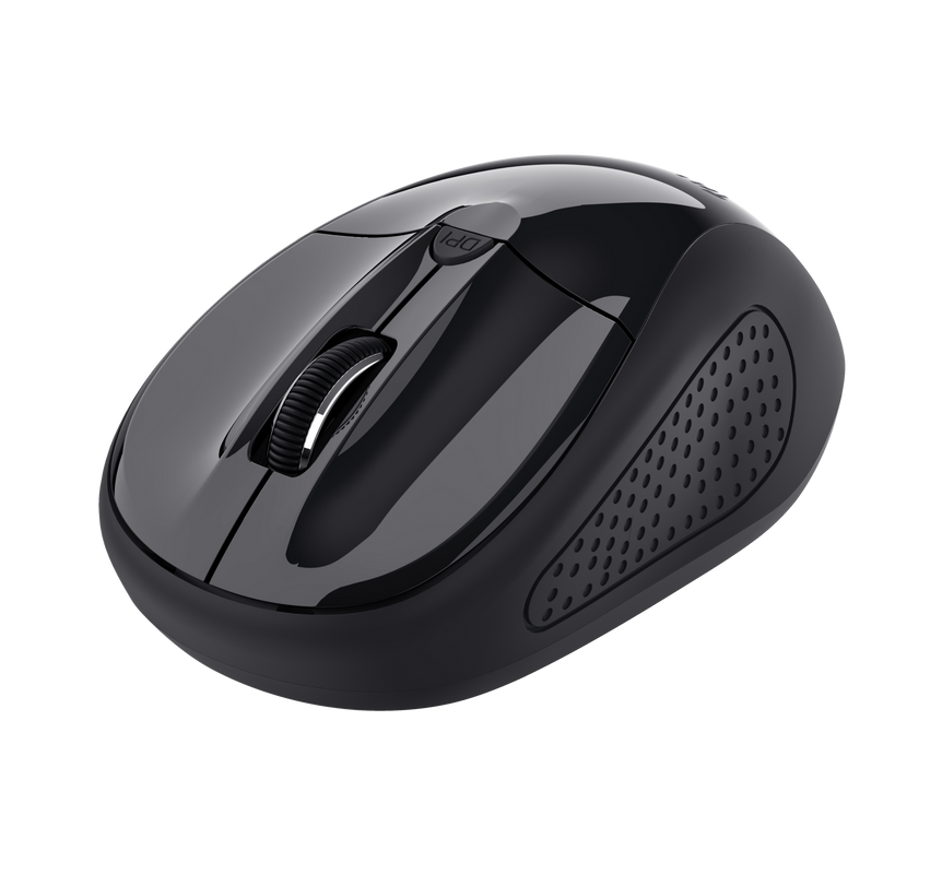 Mouse Trust Wireless, rezolutie maxima 1600 DPI, negru