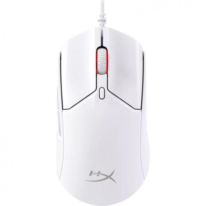 Mouse gaming wireless HyperX Pulsefire Haste 2 Mini, timp de raspuns8000 Hz @ 0,125 ms, rezolutie: 26000 DPI, iluminare RGB, durata de viata baterie pana la 100 ore, alb