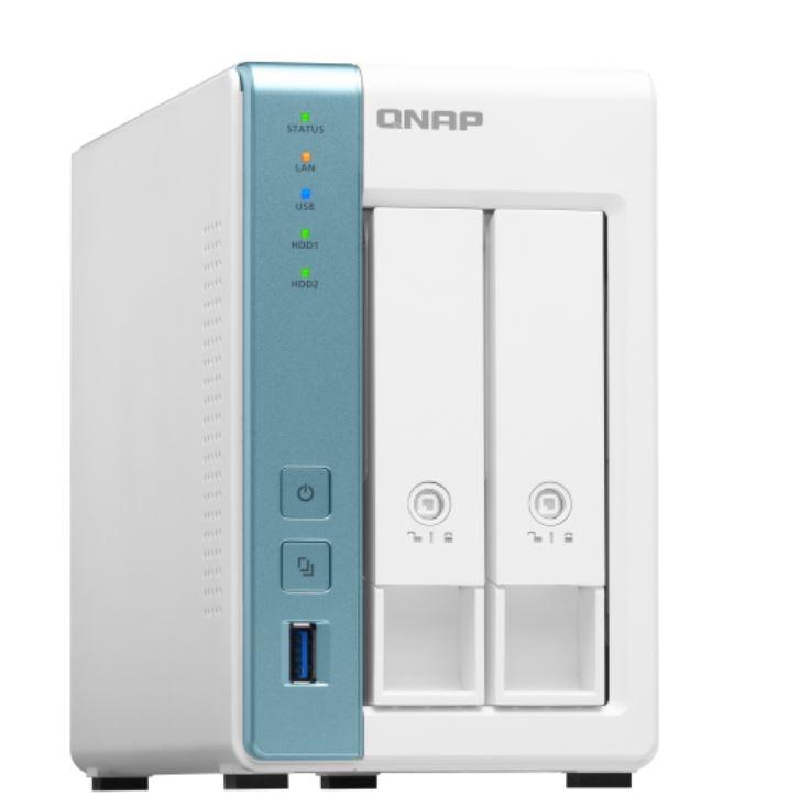 NAS QNAP 231P3 2-Bay, CPU Annapurna Labs Alpine AL-314 1.7GHz Quad Core, 2GB DDR3L SODIMM (max. 8GB), 2.5/3.5 SATA 6Gbps HDD (neincluse), 1x2.5GbE + 1xGbE LAN 3xUSB3.0, tower, adaptor alimentare, garantie 2 ani