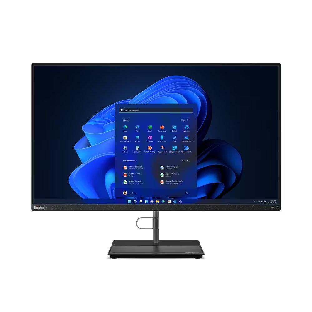 All-in-One Lenovo, ThinkCentre neo 30a 27 Gen 4, 27" FHD (1920x1080) IPS 250nits Anti-glare, 72% NTSC, No Touch, Intel Core i5-13420H, 8C (4P + 4E) / 12T, P-core 2.1 / 4.6GHz, E-core 1.5 / 3.4GHz, 12MB, 1x 8GB SO- DIMM DDR4-3200, 512GB SSD M.2 2280 PCIe 4.0x4 NVMe Opal 2.0, Graphics: Integrated