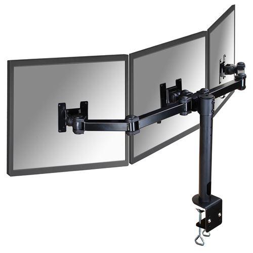 Suport Monitor de Birou Triplu, Neomounts by Newstar FPMA-D960D3, 10" - 21", VESA 100x100, suporta pana la 6kg, negru