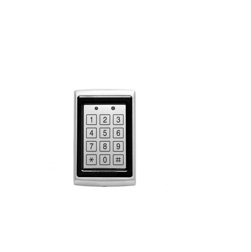 OmniProx 2.0 metal w keypad proximity reader, Vandal-resistantzincdie-cast single-gang electrical box, Read Range: 3.2 cm, 125 kHz(ProxHIDand EM4102), pigtail, hold wire included (to use withNetAXS-123in/outfunctionality)