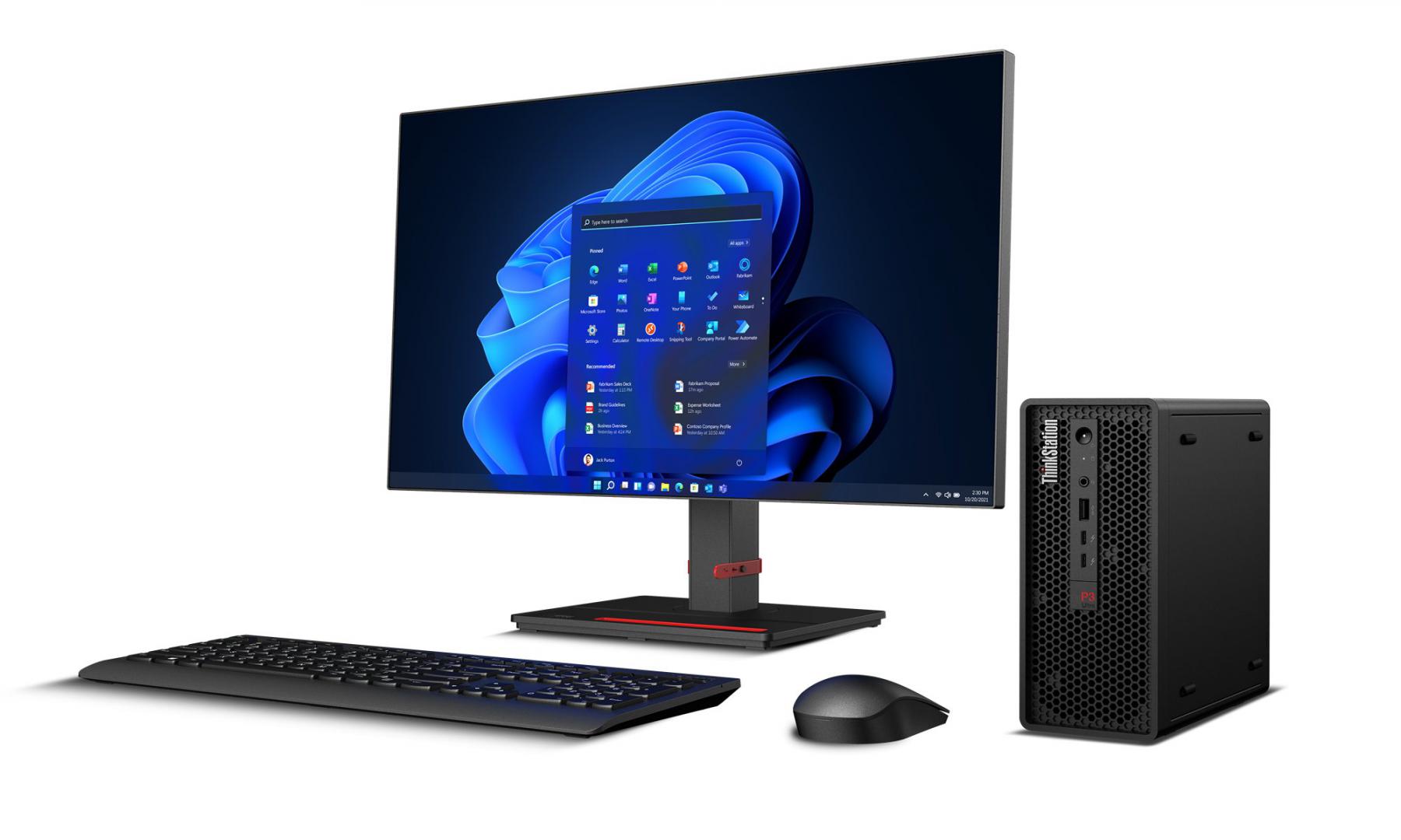 "All-in-One Lenovo ThinkStation P3 Ultra SFF SFF, Intel® Core™ i7-14700, 20C (8P + 12E) / 28T, RAM 2x 16GB SO-DIMM DDR5-4800 Non-ECC, 1x 1TB SSD M.2 2280 PCIe®, Video: Integrated Intel® UHD, 3YO 1YP W11P