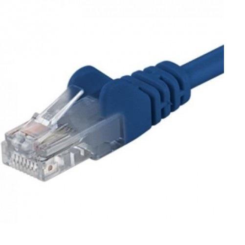 Patchcord UTP RJ45-RJ45 Cat.5e 0.25m albastru, UTP-5E-0.25-BL, pachcord din cupru