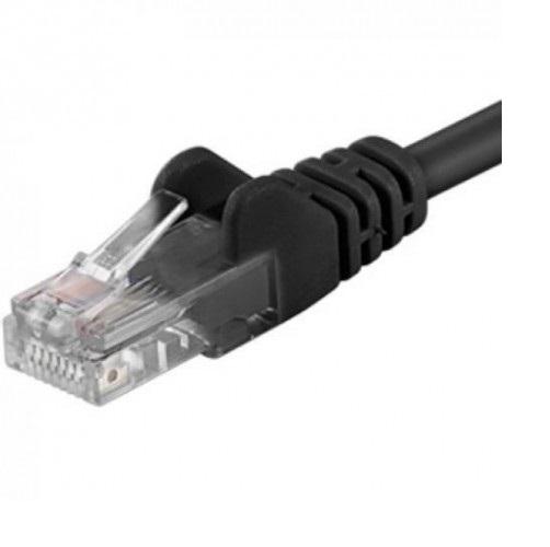 Patchcord UTP RJ45-RJ45 Cat.6 0.5m negru, UTP-6-0.5-BK, pachcord din cupru