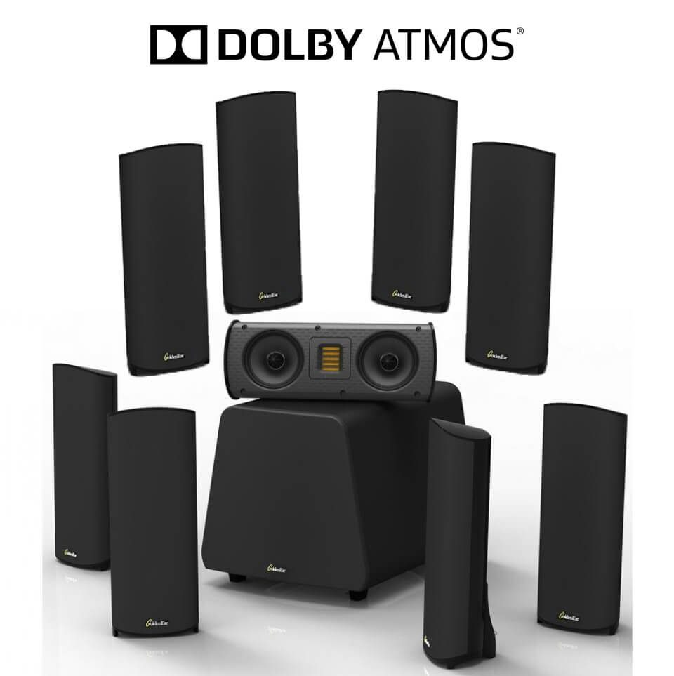 Pachet boxe Dolby ATMOS 5.1.4 GoldenEar SuperSat 3/3C cu subwoofer ForceField 3
