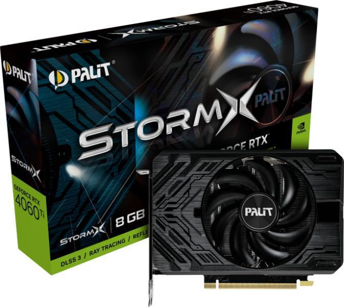 Placa video PALIT GeForce RTX™ 4060Ti StormX, 8GB, GDDR6, 128-bit