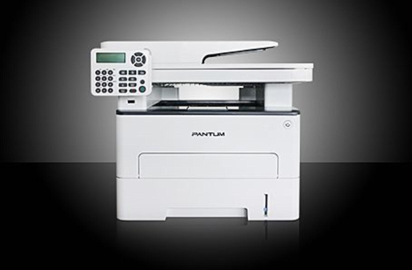 Multifunctional laser mono Pantum M6800FDW Print/Copy/Scan/Fax, Dimensiune:A4, Rezolutie: Tiparire 1200x1200dpi, Copiere:600x600dpi, Scanare:1200x1200dpi; Viteza:Printare 30ppm, Scanare:24ppm; Procesor:600MHz; Memorie:256MB, Capacitate alimentare 250 de coli, Capacitate iesire 150 coli, ADF 50 coli