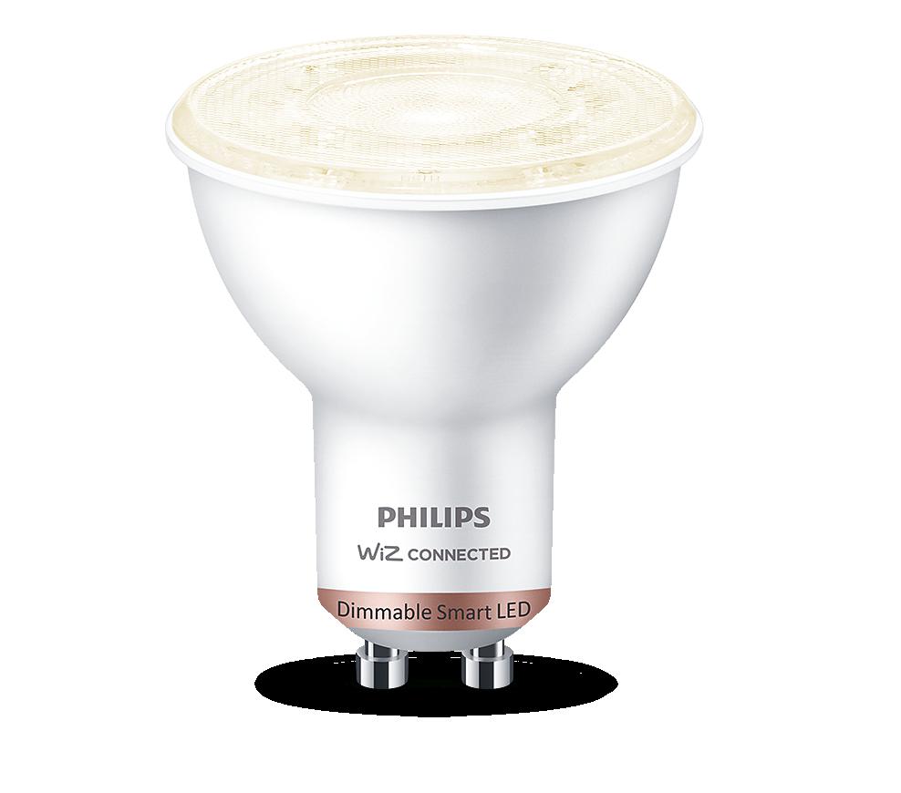 Bec LED inteligent Philips Spot PAR16, Wi-Fi, Bluetooth, GU10,4.7W(50W), 345 lm, lumina calda (2700K), dimabil