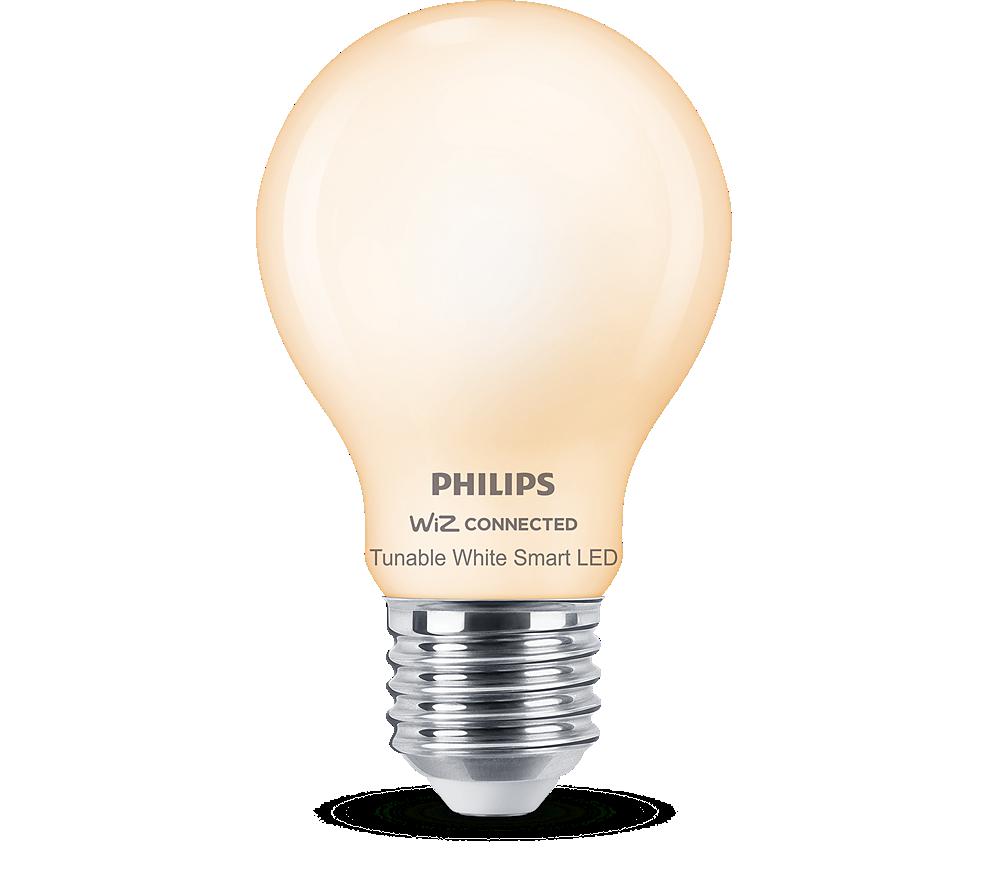 Bec LED inteligent Philips Bulb A60, Wi-Fi, Bluetooth, E27, 7W (60W), 806 lm, lumina alba (2700-6500K), mat