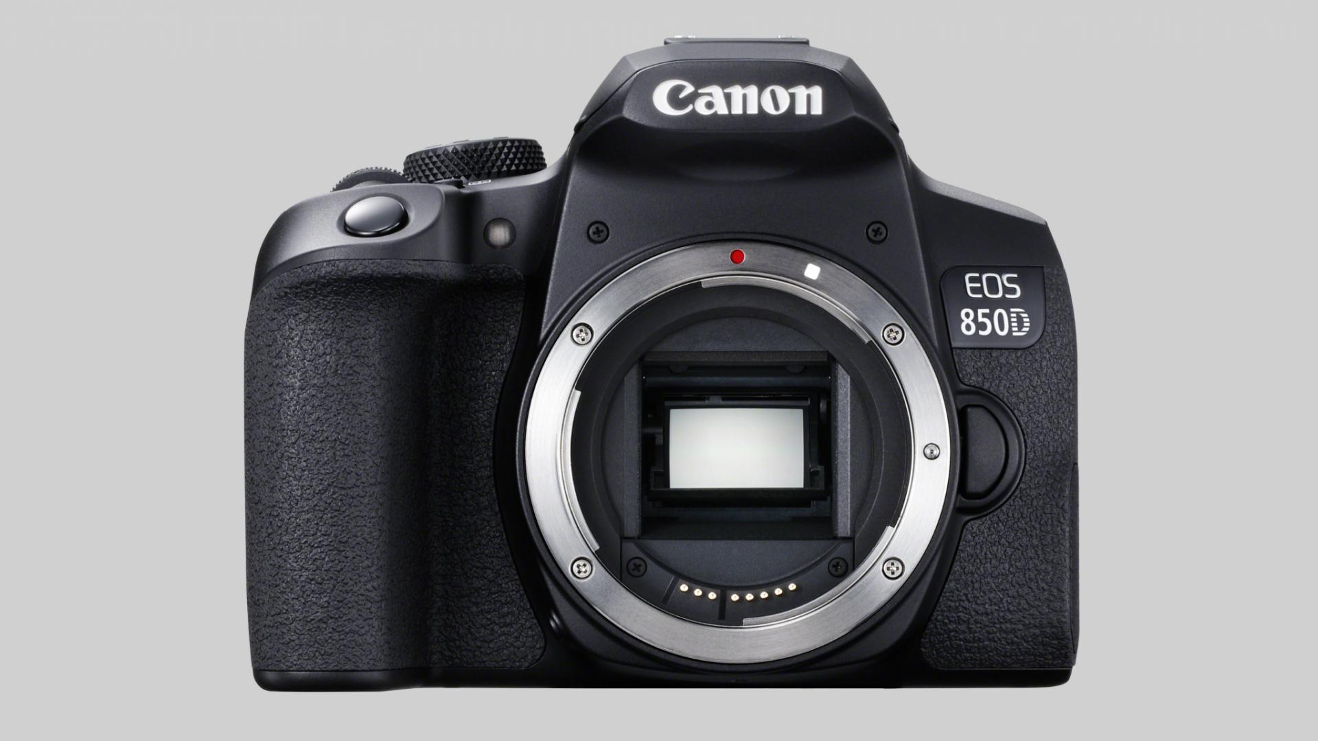 Camera foto Canon DSLR EOS 850D BODY Black ,24.1MP, APS-C CMOS, processor imagine: Digic 8, Variangle touchscreen 7.5 cm (3.0") 3:2 Clear View II, viteza rafala 7.5 fps, ,ISO auto 100-25600 extindere pana la 51200, 45 puncte focalizare, filmare 4k 3840 x 2160 (29.97, 25, 23.98 fps), GPS, WIFI