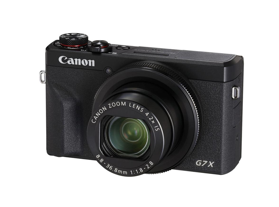 Camera foto Canon PowerShot G7x MARK III + acumulator NB-13L, 20.1Mpx, sensor CMOS, procesor DICIC 8, zoom optic 4.2x, stabilizare optica, autofocus, macro 5cm, touchscreen 3" rabatabil, face detection, video (4K) 3840 x 2160, 29.97 / 25fps, (Full HD) 1920 x 1080, , 119.9 / 100 / 59.94 / 50 / 29.97