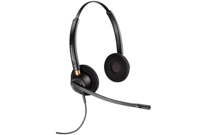 Poly EncorePro 520 Binaural Headset +Quick Disconnect