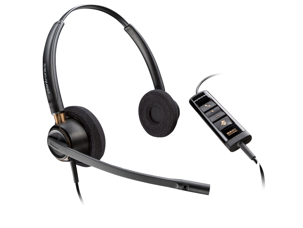 Poly EncorePro 525 Microsoft Teams Certified Stereo with USB-A Headset