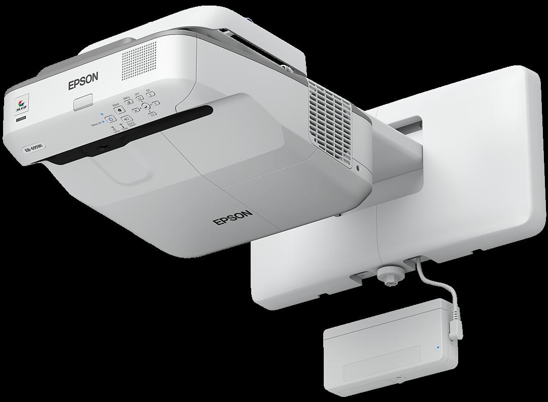 Proiector EPSON Epson EB-695Wi, WXGA, 1280 x 800, 16:10, HD ready, 3 ,500 lumeni, 14,000 : 1, USB 2.0 Type A, USB 2.0 Type B,RS-232C, Ethernet interface (100 Base-TX / 10 Base-T), Wireless LAN IEEE 802.11b/g/n (optional), VGA in (2x), VGA out, HDMI in (