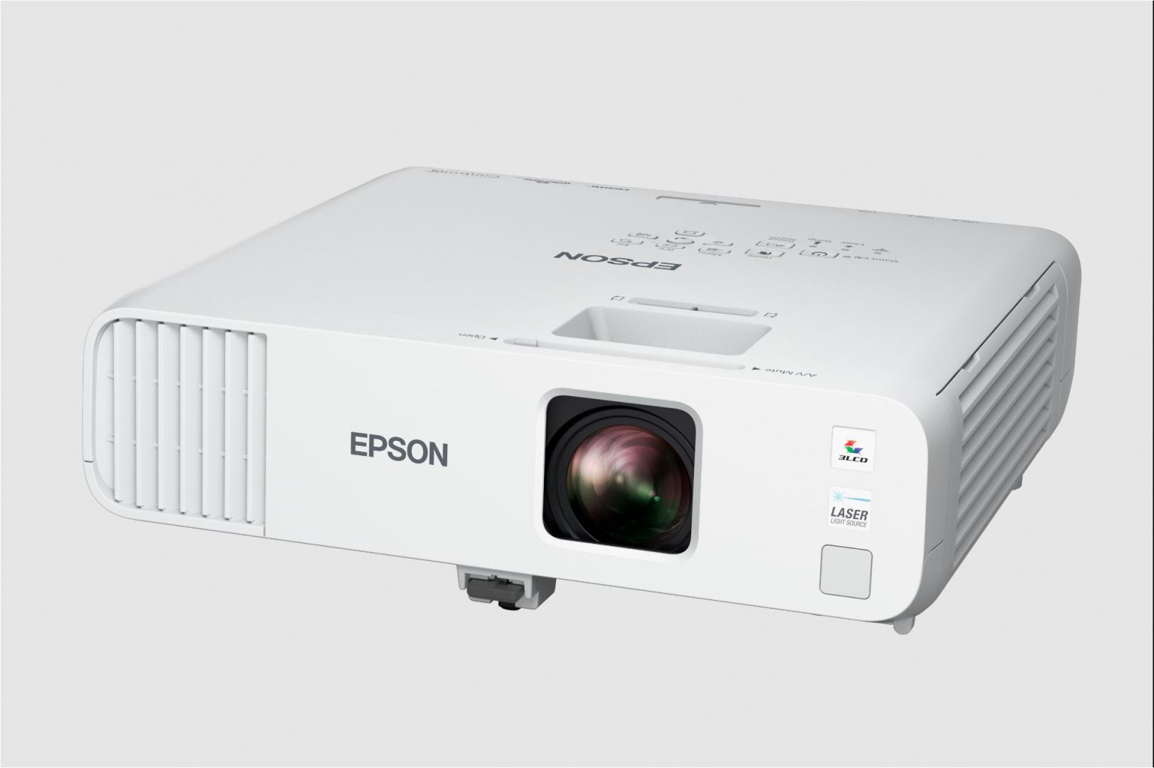 Proiector EPSON EB-L260F, 3LCD, RGB, 4600 lumeni, FHD 1080p, 16:9, Cpontrast:2.500.000:1, lampa 20.000 ore/ 30.000 ore Eco mode, dimensiune imagine: 31"-310", Interfata: USB 2.0-A, USB 2.0, RS-232C, Ethernet interface (100 Base-TX / 10 Base-T), Wi-Fi Direct, VGA in (2x), VGA out, Composite in