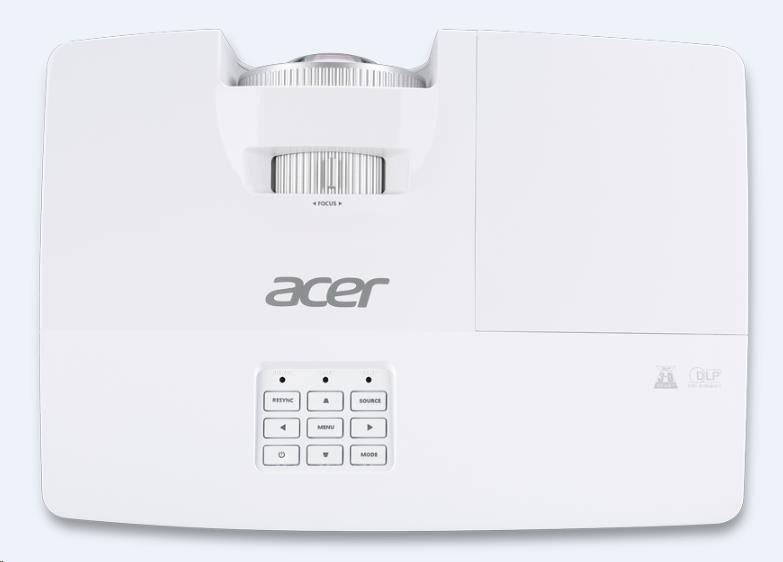 Videoproiector Acer S1386WHn, Short Throw, 3.600 lumeni/ 2.880 lumeni Ecomode, WXGA 1280* 800, up to WUXGA 1920* 1200, 16:10/ 4:3/ 16:9, 20.000:1, dimensiune maxima imagine 300", distanta de proiectie 0.4-3.4 m, boxa 16W, lampa 5.000 ore/ 10.00 ore extreme Eco, 24- 32 dB, 3.1 kg, 2* D-sub, composite