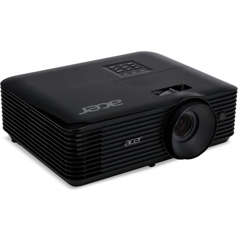 Videoproiector Acer X1328WHn, WXGA 1280*800, up to WUXGA 1920*1200, 5.000 lumeni/ 4.000 lumeni Ecomode, 16:10/ 16:9/ 4:3, 20.000:1, dimensiune maxima imagine 300", distanta maxima proiectie 10 m, boxa 3W, lampa 6.000 ore/ 15.000 ore Ecomode, 27 dB, 2.8 kg, D-sub, 2* HDMI, PC audio in/ out, Composite