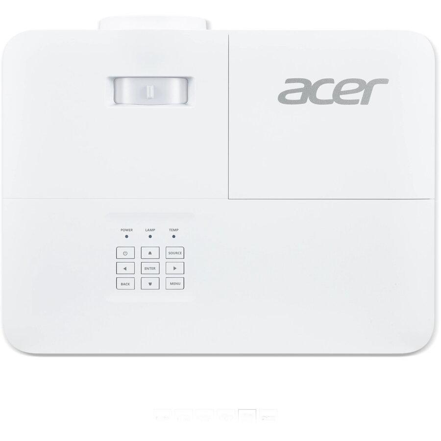 Proiector ACER X1528Ki, DLP, FHD 1920* 1080, up to WUXGA 1920* 1200, 5.200 lumeni, 16:9/ 4:3, 10.000:1, zoom 1.1x, dimensiune maxima imagine 305", distanta maxima de proiectie 10 m, boxa 3W, lampa 5.000 ore/ 12.000 ore extremeco, 27 dB, 2.95 kg, 2* HDMI, PC audio, USB (Wireless dongle, Hidden Type