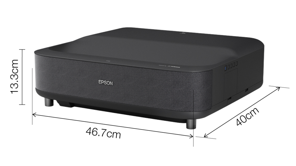 Proiector Epson EH-LS300B, 3LCD, 3600 lumeni, FHD 1920*1080, 16:9, 2.500.000:1, laser 20.000 ore, 192 Hz - 240 Hz, dimensiune maxima imagine 120", USB 2.0 Type A, USB 2.0 Type Mini-B, HDMI in (2x), Digital coaxial audio out, Wireless LAN IEEE 802.11a/b/g/n/ac, HDMI ARC, HDMI (HDCP 2.3), Android TV