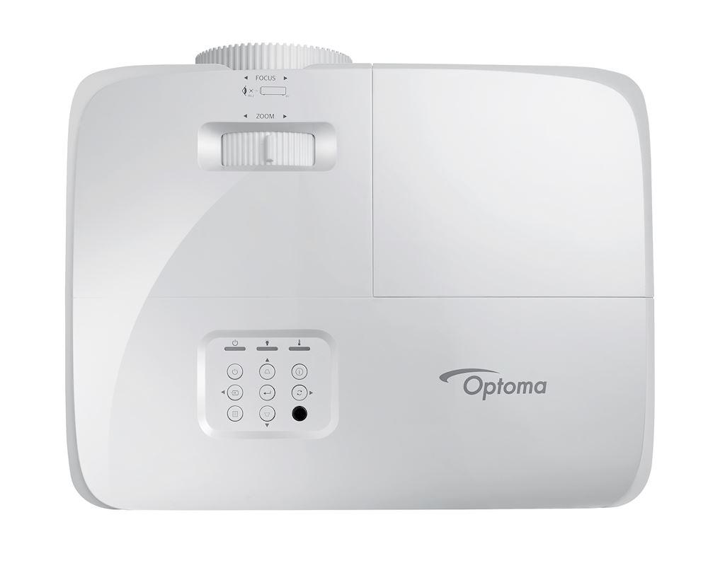 Proiector Optoma HD29He, FHD 1920* 1080, 3.600 lumeni, 50.000:1, 16:9/ 4:3, dimensiune maxima imagine 301"/ 7.65 m, distanta maxima de proiectie 9.8 m, zoom 1.1, lampa 4.000 ore/ 15.000 ore Dynamic mode, 2* HDMI, audio out, USB-A power 1.5A, 26- 28 dB, Full 3D, Security bar, Kensington Lock