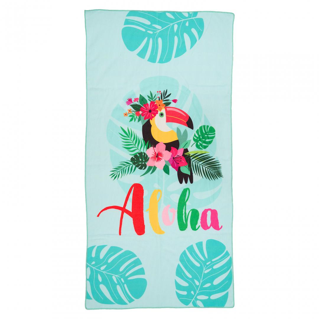 "Beach Towel 70x140 cm Aloha
Material : 100% polyester, 220 GSM "