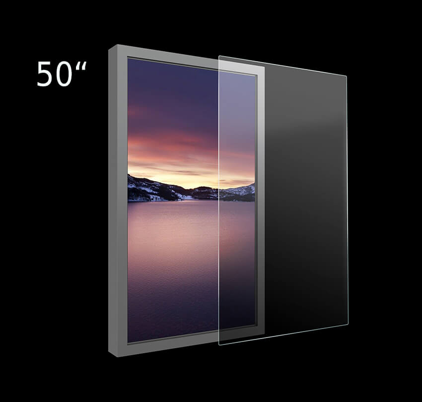 Protectie plexiglass pentru carcase de 50" Multibrackets MB-4905, 1180x705x1mm, transparent
