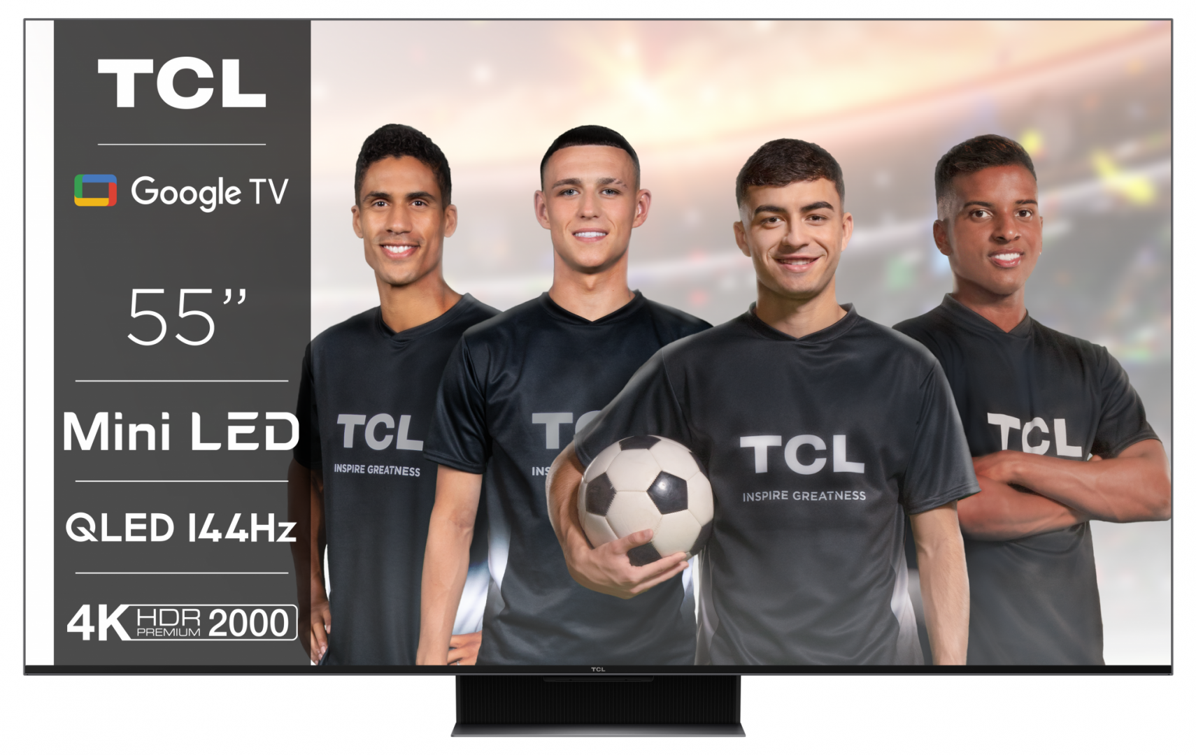 Televizor Smart QLED TCL 55C845 139,7 cm (55") 4K Ultra HD Wi-Fi Negru