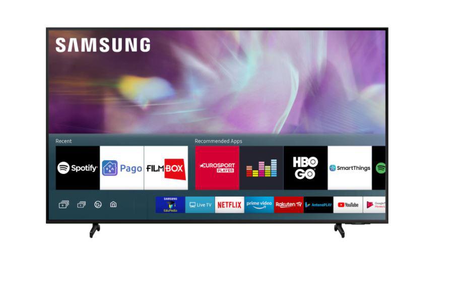 Televizor, Samsung, SM, QE50Q60AAUXXH, 2021, 125CM, QLED, Smart TV, 4K ,Negru, Plat, Tizen, Mirroring iOS, Android, Quantum Processor Lite,HDR10+/HLG, 50 Hz, DVB-T2CS2, 2, 20 W, Subwoofer integrat: Nu, Wi-Fi,Bluetooth, 1 x RJ-45, 1 x S/PDIF, CI+ slot, 3 x HDMI, 2 x USB, 200 x200, Cablu de