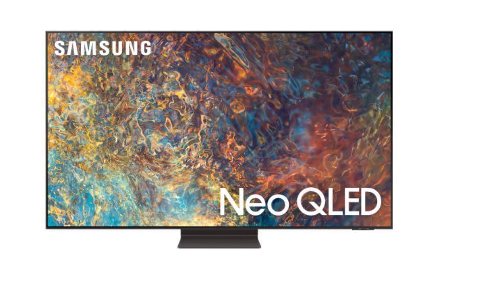 Televizor, Samsung, QE55QN95AATXXH, 2021, 138CM, NEO QLED, Smart TV, 4K ,Negru, Plat, Tizen, Mirroring iOS, Android, Neo Quantum Processor 4K,HDR10+/HLG, 100 Hz, DVB-T/T2//C/S/S2, 4.2, 70 W, Subwoofer integrat: Da,Wi-Fi, Bluetooth, 1 x RJ-45, 1 x S/PDIF, CI+ slot, 4 x HDMI 2.1, 3 xUSB, 200 x 200