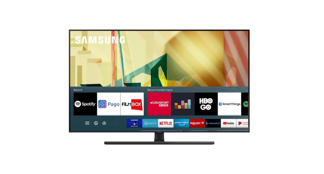 Televizor QLED SAMSUNG QE85Q70TATXXHH 85"/ 215 cm, Smart, 4K UHD 3840* 2160, QLED, Procesor Quantum 4K, Quantum HDR, HDR 10+, Mega Contrast, Supreme UHD Dimming, Dolby Digital Plus, Dialog Enhancement, RMS 20W, Tizen™, Browser Web, Mobil - TV - Mirroring , DLNA, WiFi Direct, DVB- T2CS2 x 2, CI+(1.4)