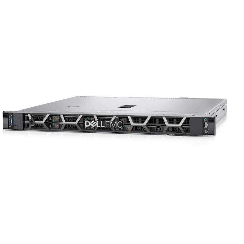 PowerEdge R350 Rack Server Intel Xeon E-2314 2.8GHz, 8M Cache, 4C/4T, Turbo (65W), 3200 MT/s, 16GB UDIMM, 3200MT/s, ECC, 480GB SSD SATA Read Intensive 6Gbps 512 2.5in Hot-plug AG Drive,3.5in, 3.5" Chassis with up to 4 Hot Plug Hard Drives, Motherboard with Broadcom 5720 Dual Port 1Gb On-Board LOM