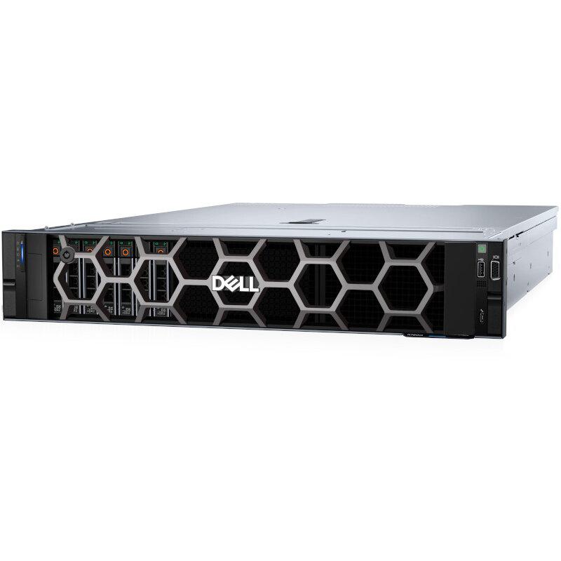 PowerEdge R760xs Rack Server 2x  Intel Xeon Gold 5415+ 2.9G, 8C/16T, 16GT/s, 22.5M Cache, Turbo, HT (150W) DDR5-4400, 4x 32GB RDIMM, 4800MT/s Dual Rank, 12x 480GB SSD SATA Read Intensive 6Gbps 512 2.5in Hot- plug,2.5 Chassis with up to 16 Hard Drives, Motherboard with Broadcom 5720 Dual Port 1Gb