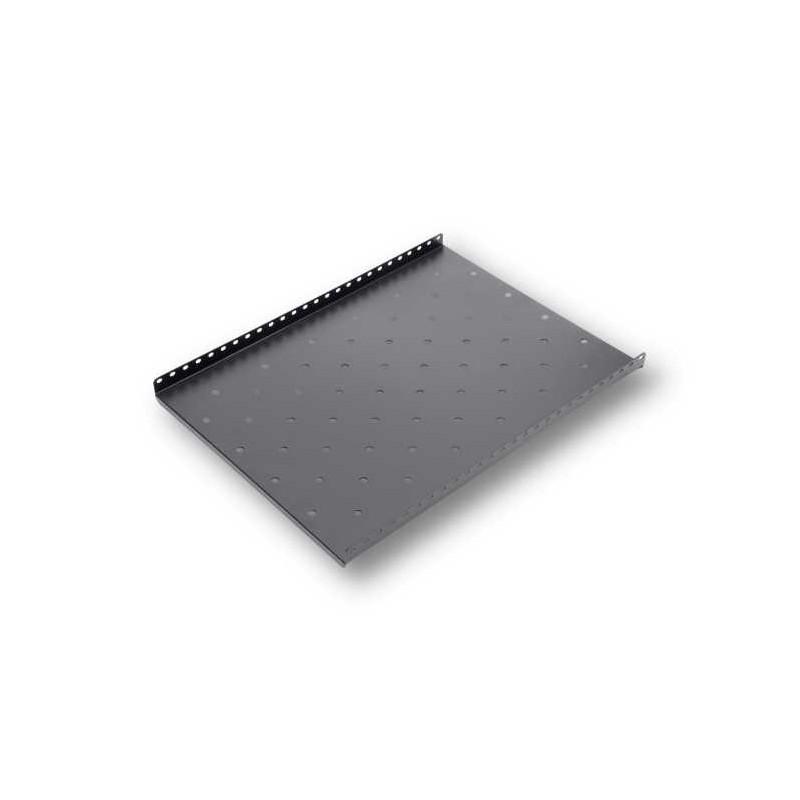 Raft fix capacitate ridicata pentru rack podea 600mm, negru RAL9004 - DATEUP