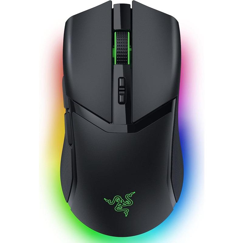 Mouse Razer Cobra Pro wireless, rezolutie 30000 dpi autonomie baterie pana la 100h (1000Hz), pana la 30h (4000Hz*), pana la 170h (Bluetooth), alb