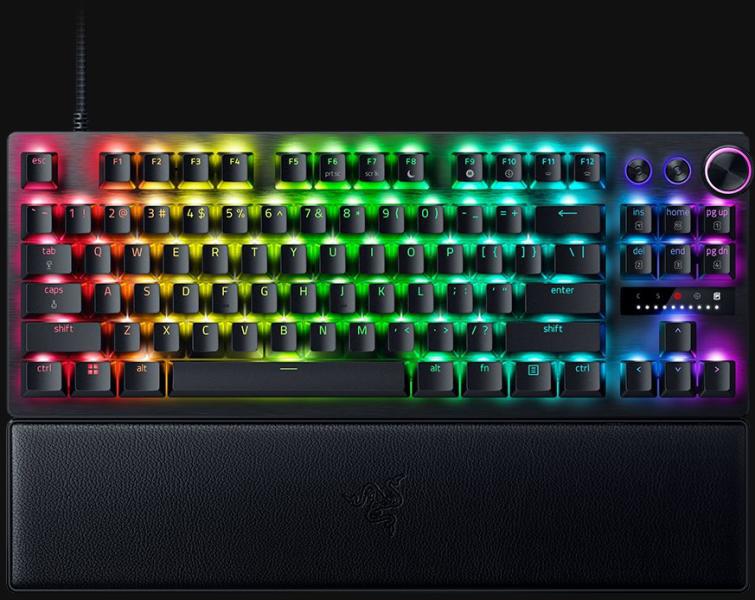 Tastatura mecanica Razer Huntsman V3 Pro Tenkeyless , iluminare Razer Chroma RGB, US layout, neagra